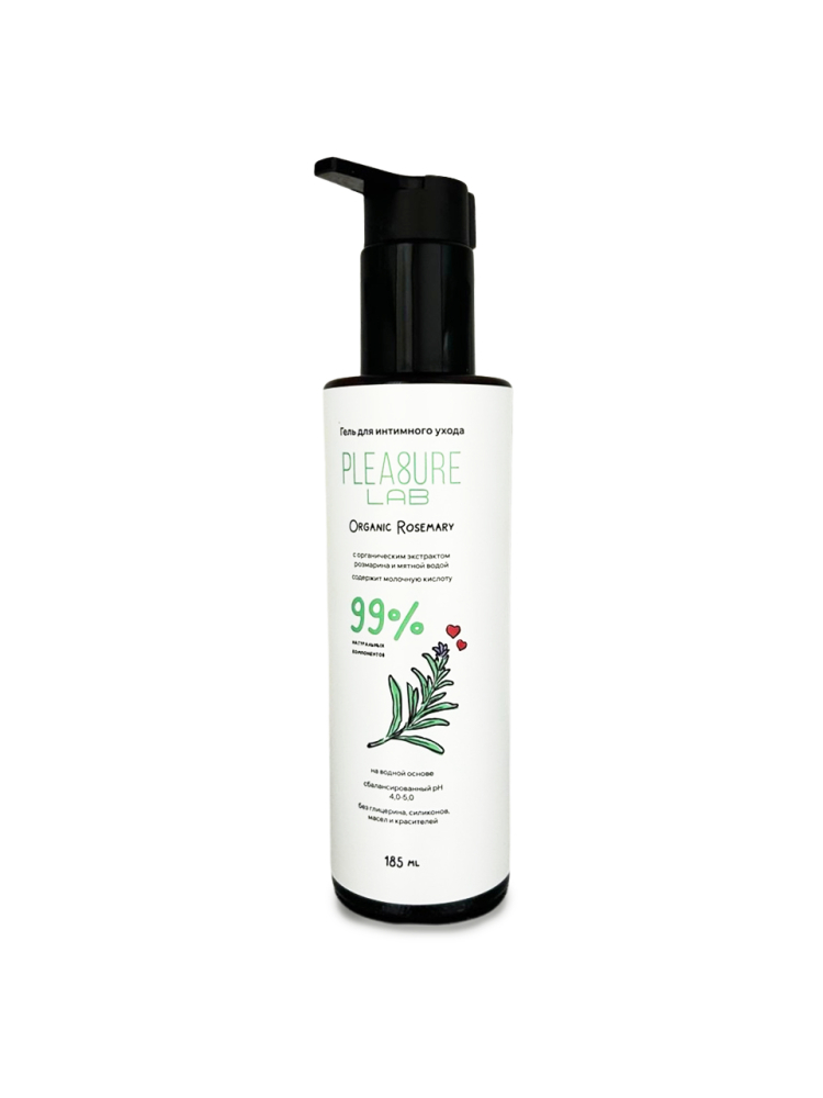 Гель на водной основе "Pleasure Lub Organic Rosemary" 185ml 